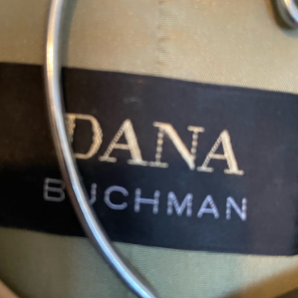 Dana Buchman Linen Olive Green Blazer and Pants Set - Picture 4 of 5